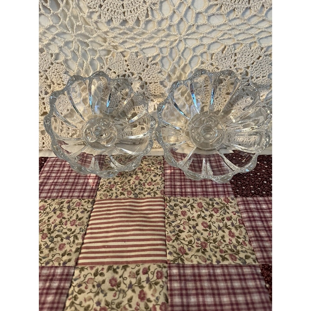 Sconce Glass Candle Holder Part 2 Piece Home Interiors